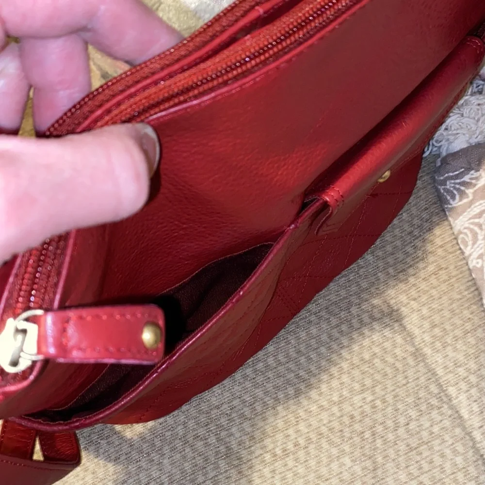 ❤️NWT Great American Leatherworks Gorgeous Red Shoulder Bag